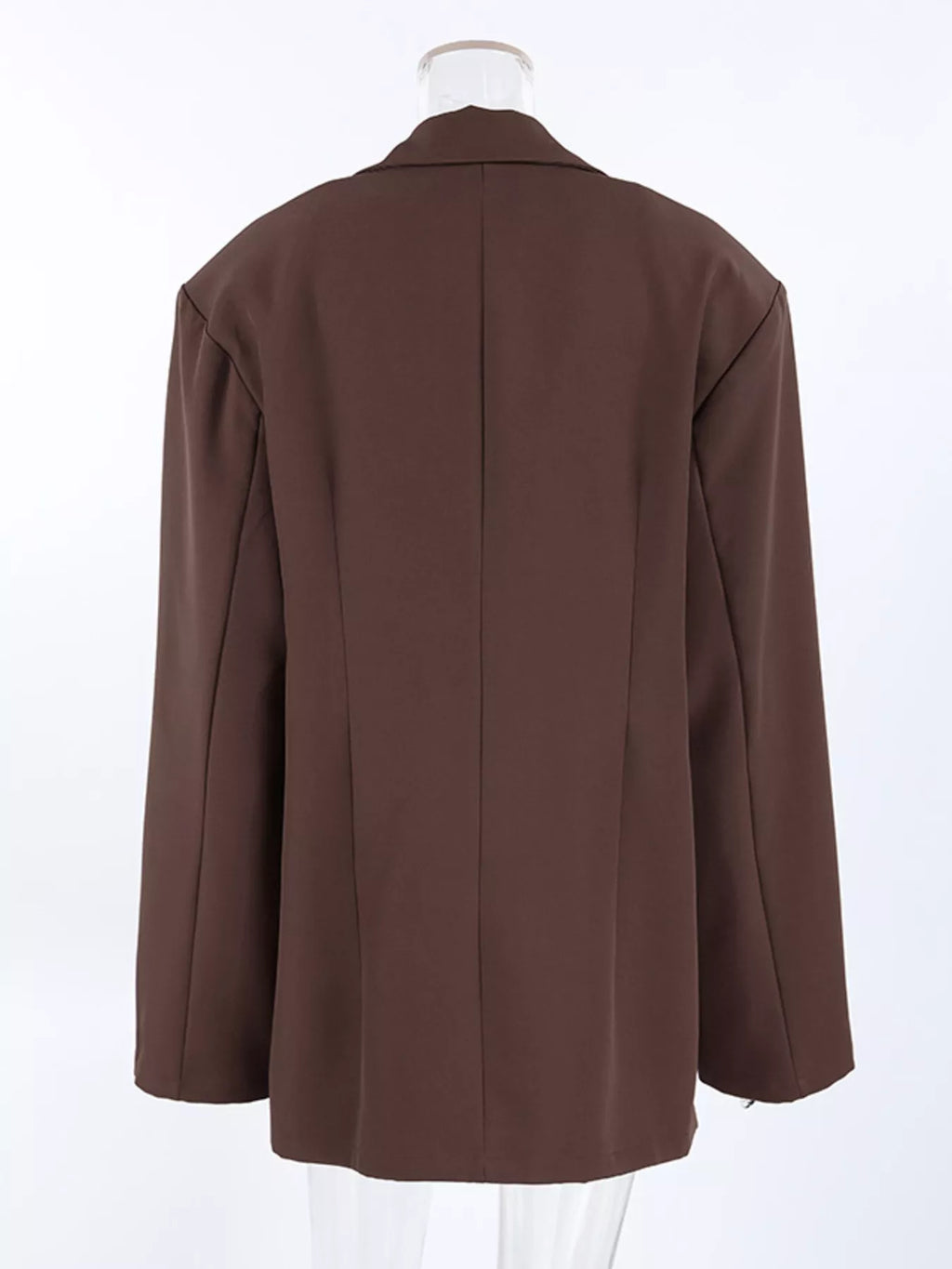Double-Breasted Lapel Collar Blazer - Lilixa.store