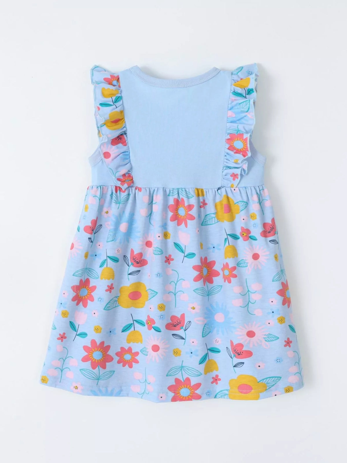 Children's Ruffled Floral Print Dress - Lilixa.store
