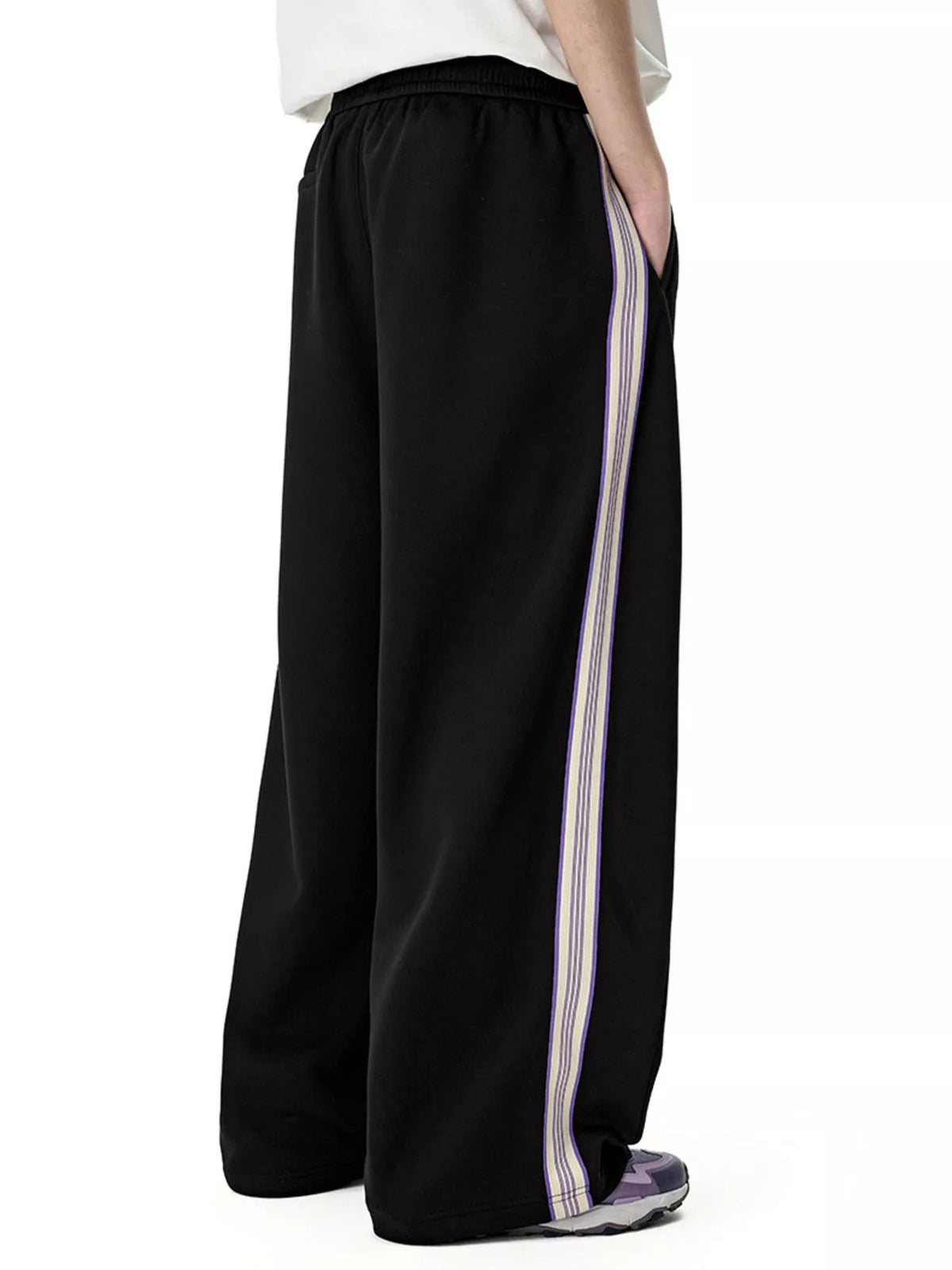 Men's Side Striped Wide Leg Pants, view 10
