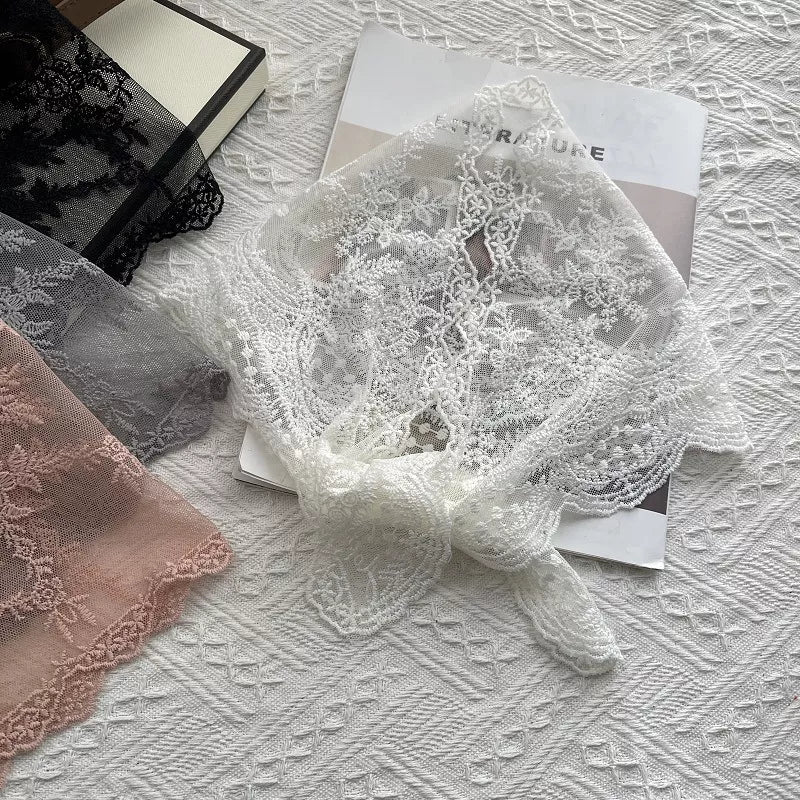 Elegant Lace Sheer Scarf - Lilixa.store