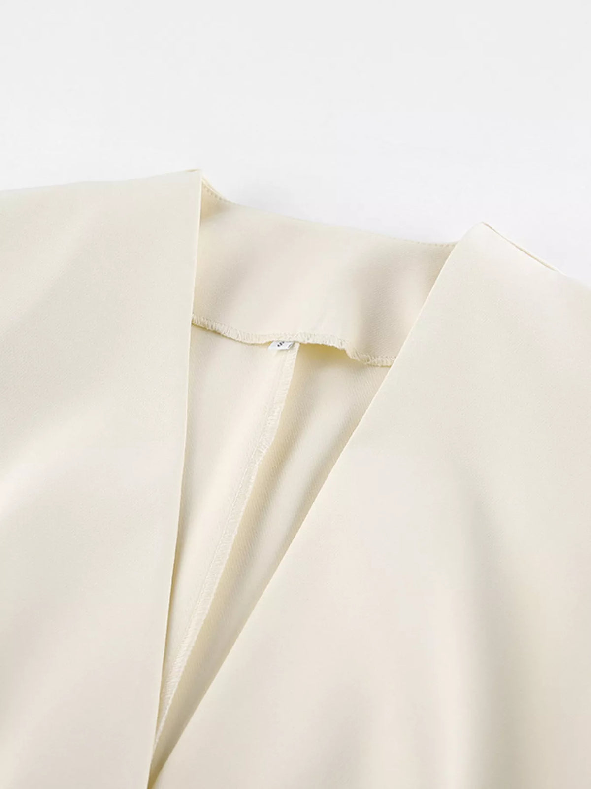 V-Neck Button-Up Blazer with Structured Shoulders - Lilixa.store