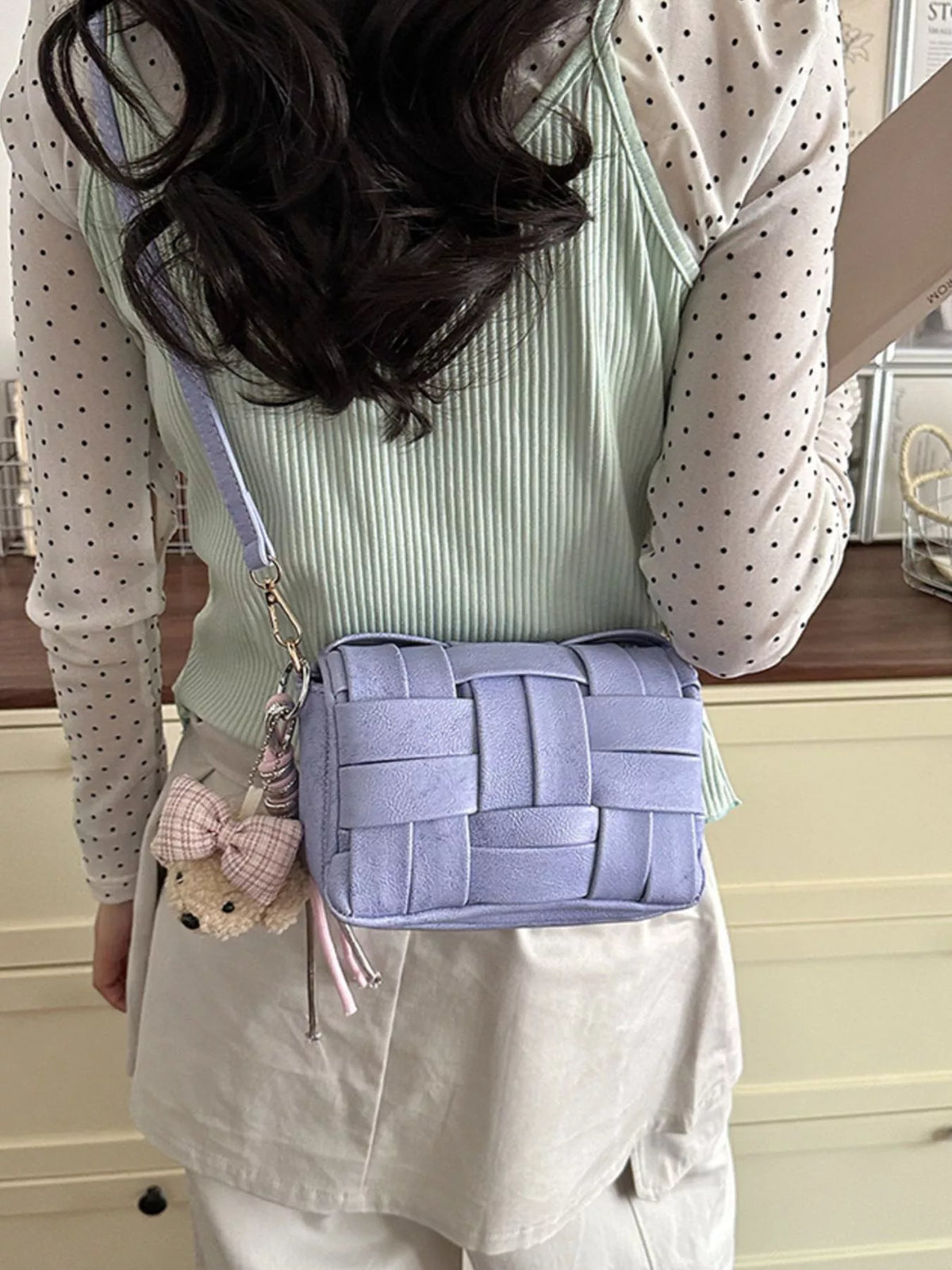 Woven Texture Crossbody Bag