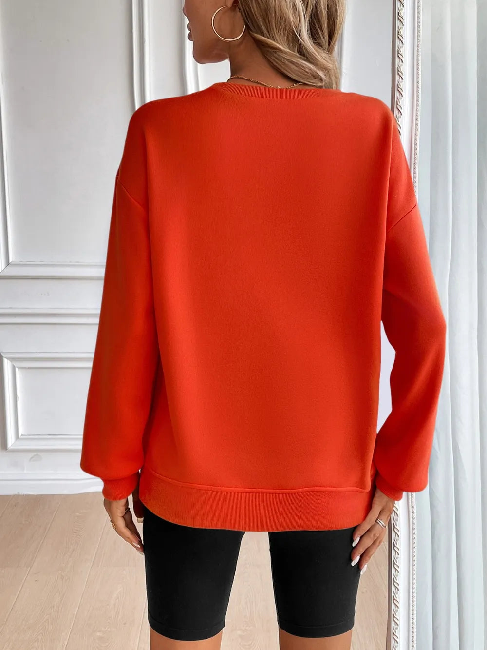 Ivy Lane Round Neck Long Sleeve Sweatshirt - Lilixa.store