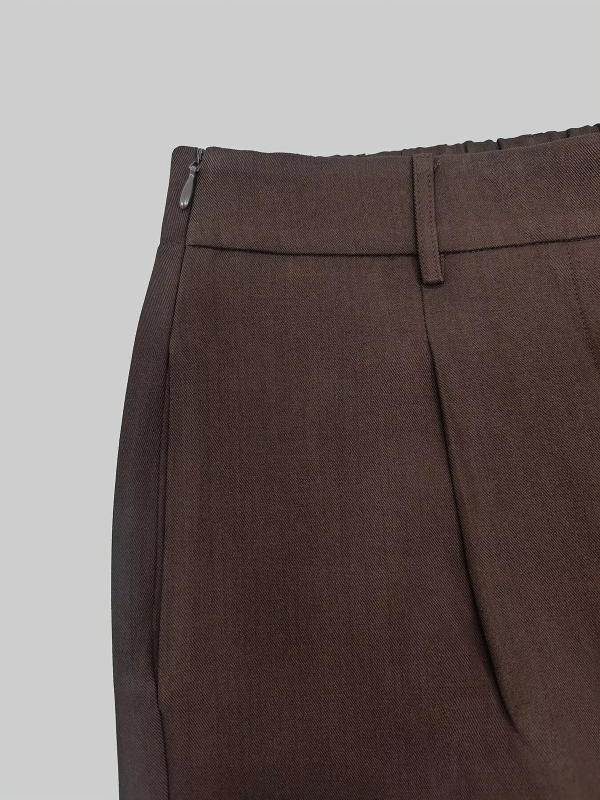 Lapel Collar Blazer and Wide Leg Pants Set