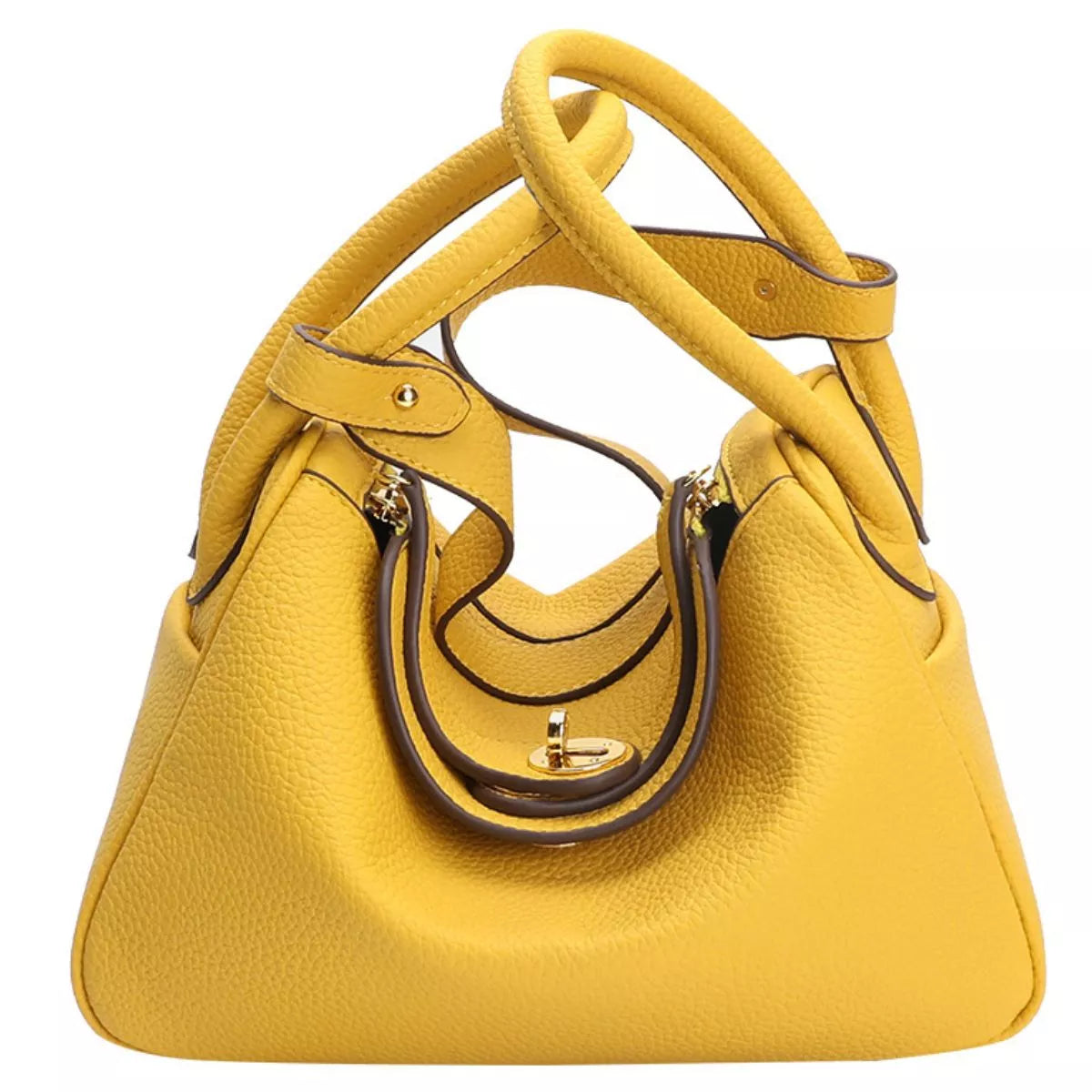 Textured PU Leather Handbag