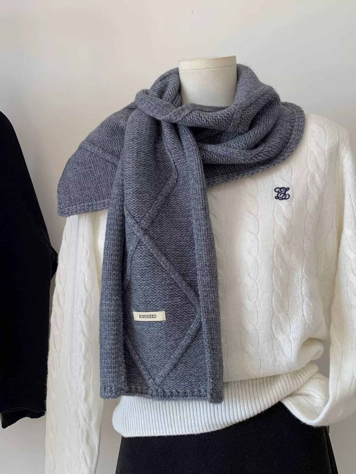 Solid Color Knitted Winter Scarf - Lilixa.store
