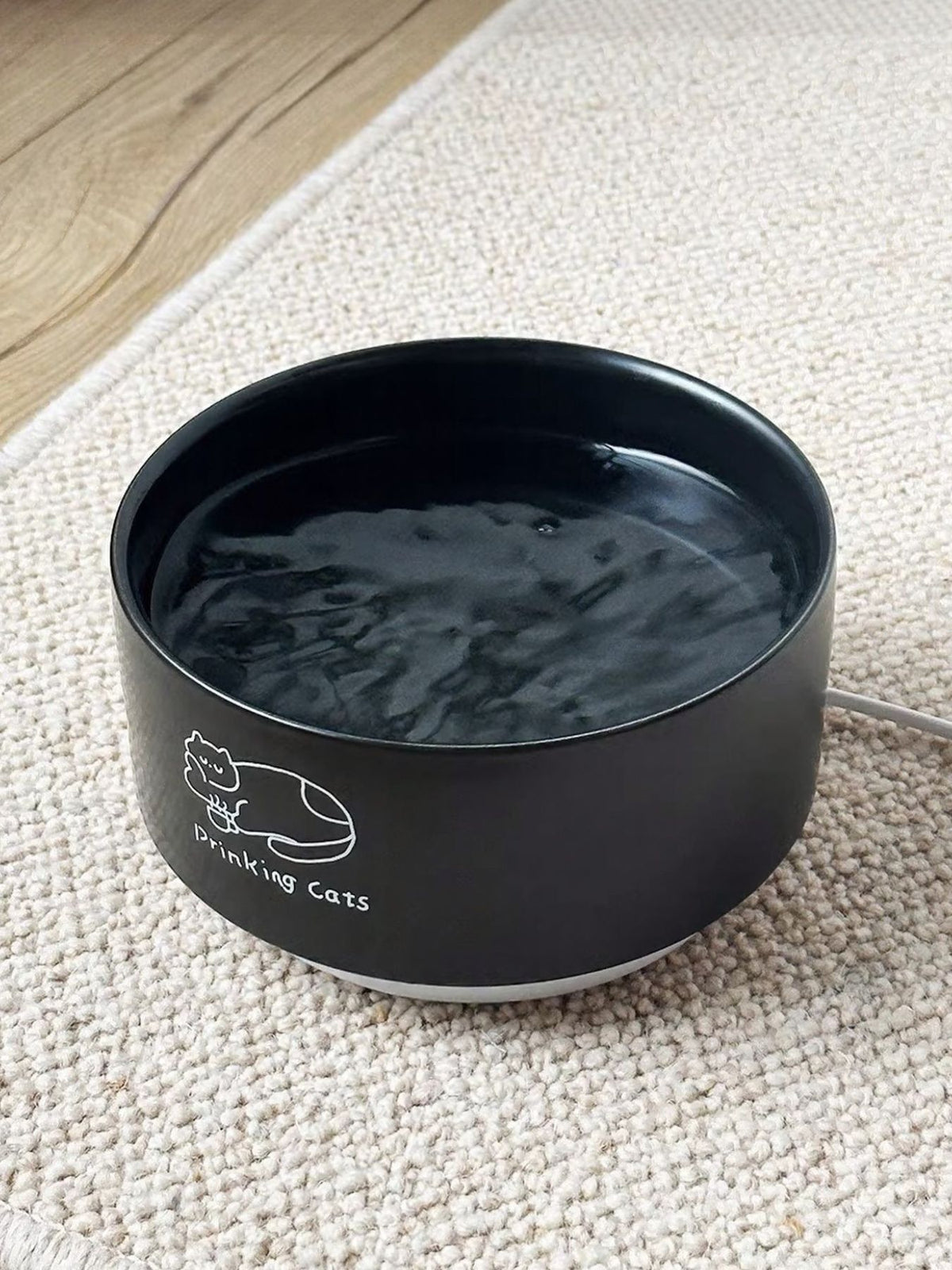 Drinking Cats Pattern Ceramic Pet Bowl - Lilixa.store