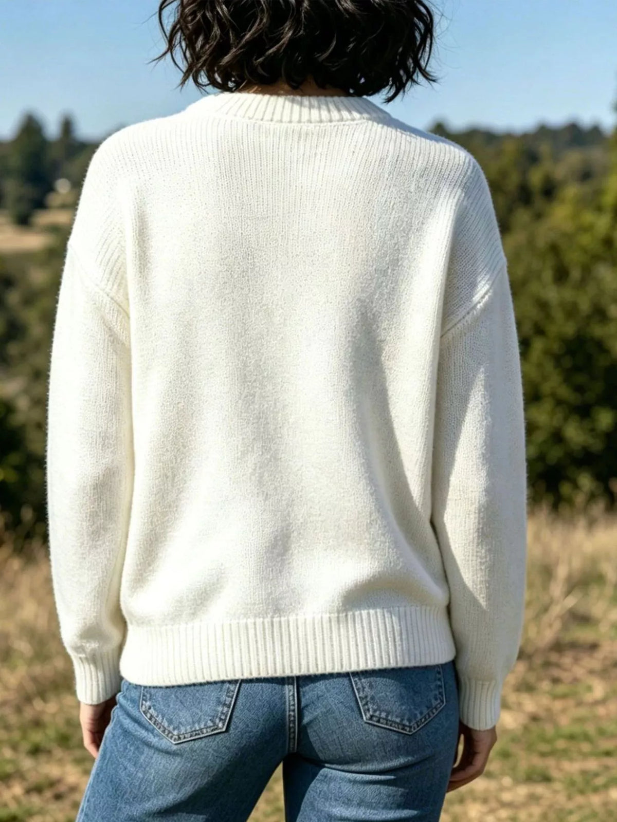 Lobster Graphic Crew Neck Sweater - Lilixa.store