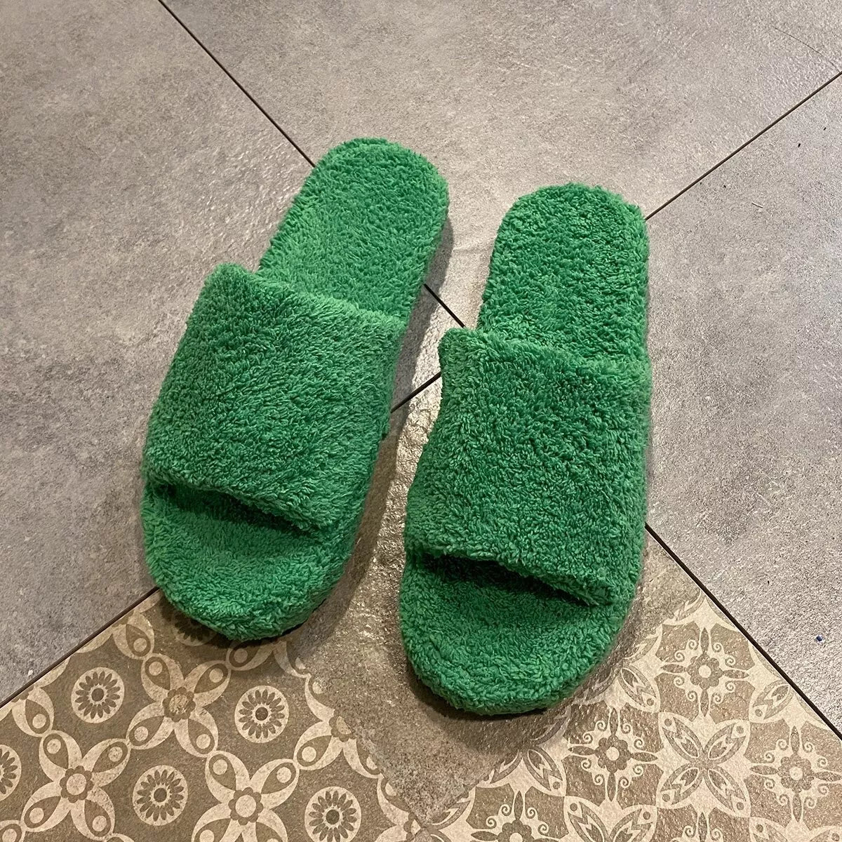 Open Toe Platform Slippers - Lilixa.store