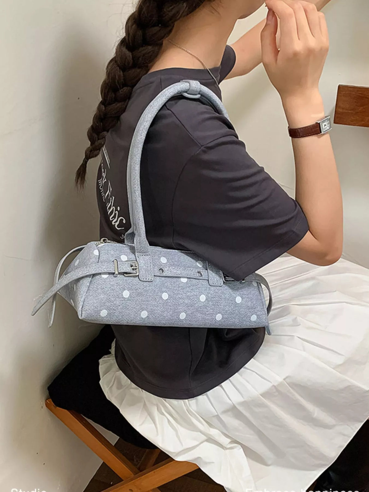 Polka Dot Shoulder Bag - Lilixa.store