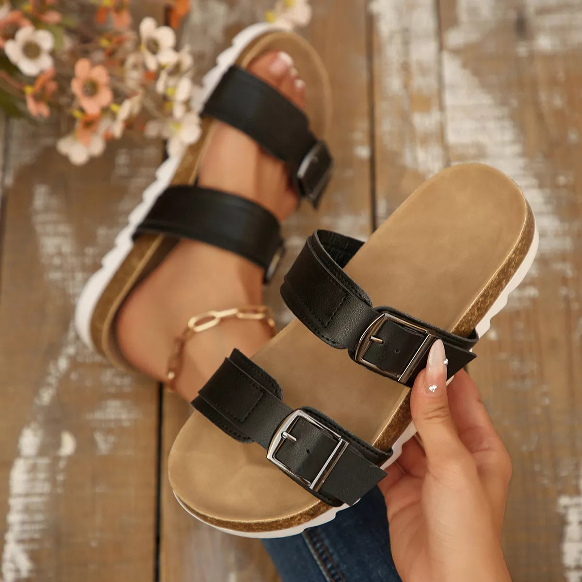 Open Toe Flats Sandals - Lilixa.store
