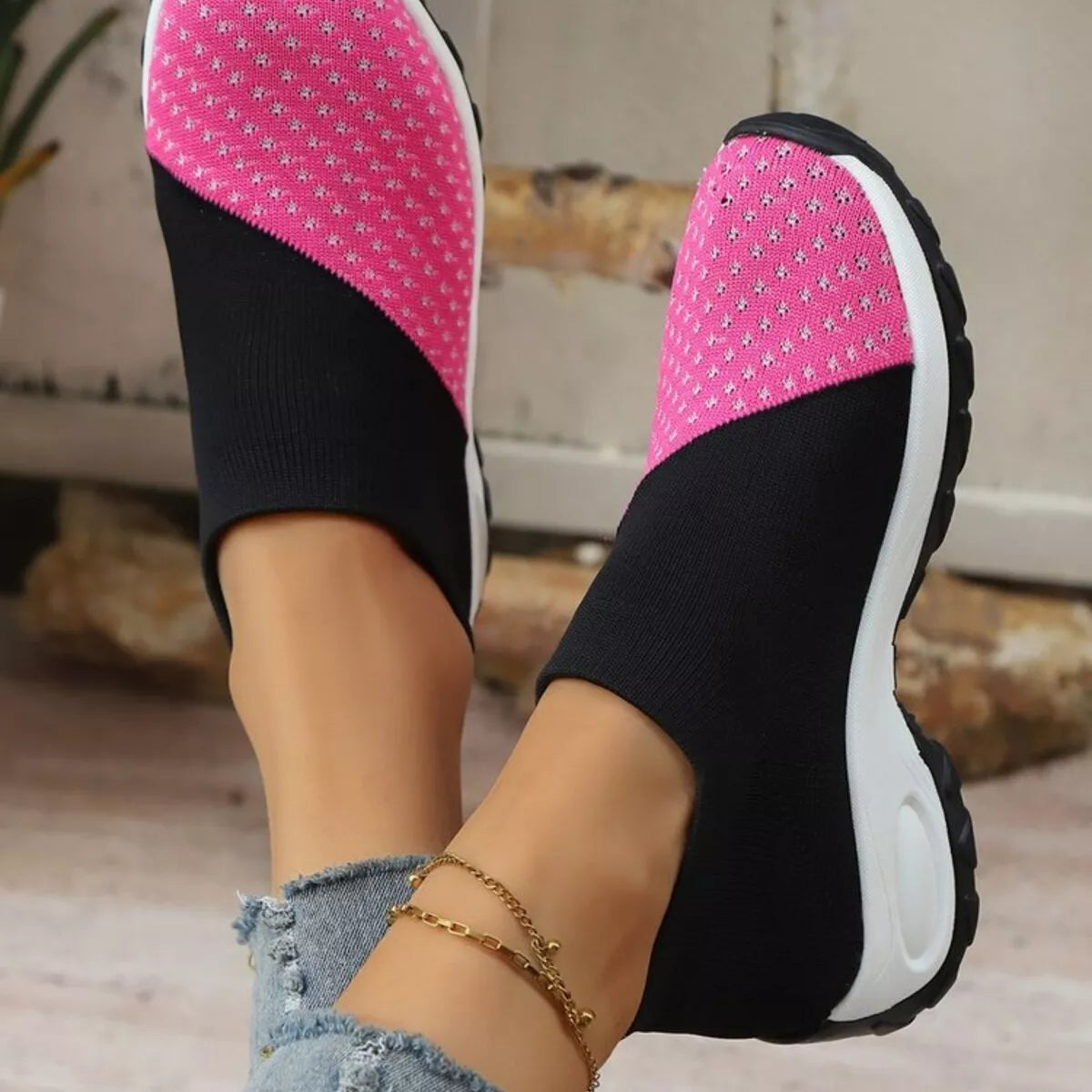 Color Block Mesh Athletic - Lilixa.store