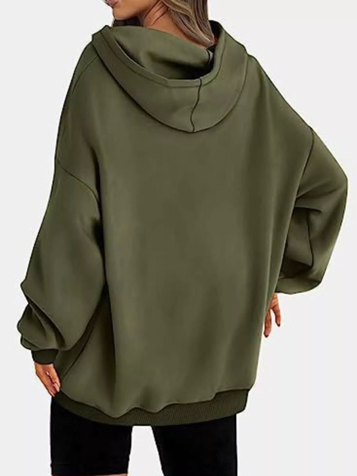 Drop Shoulder Long Sleeve Hoodie, view 5