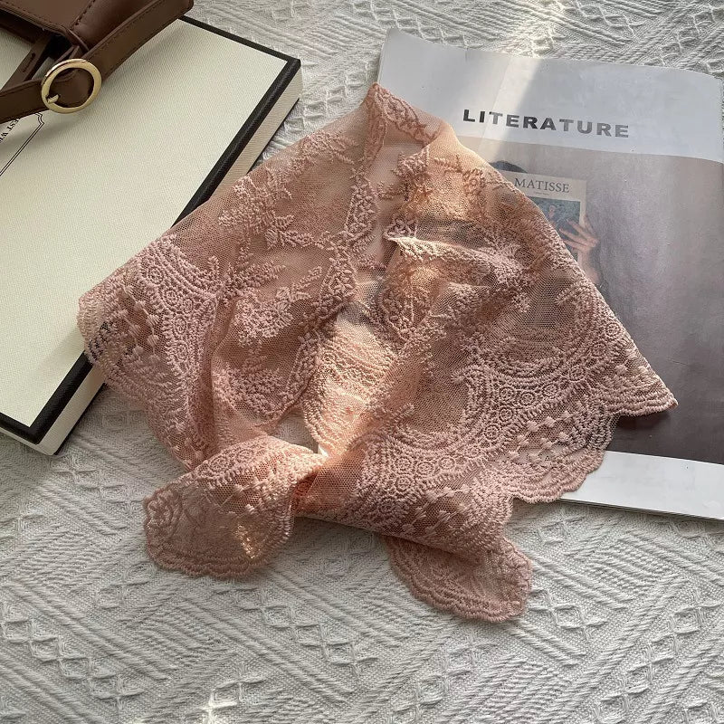 Elegant Lace Sheer Scarf - Lilixa.store
