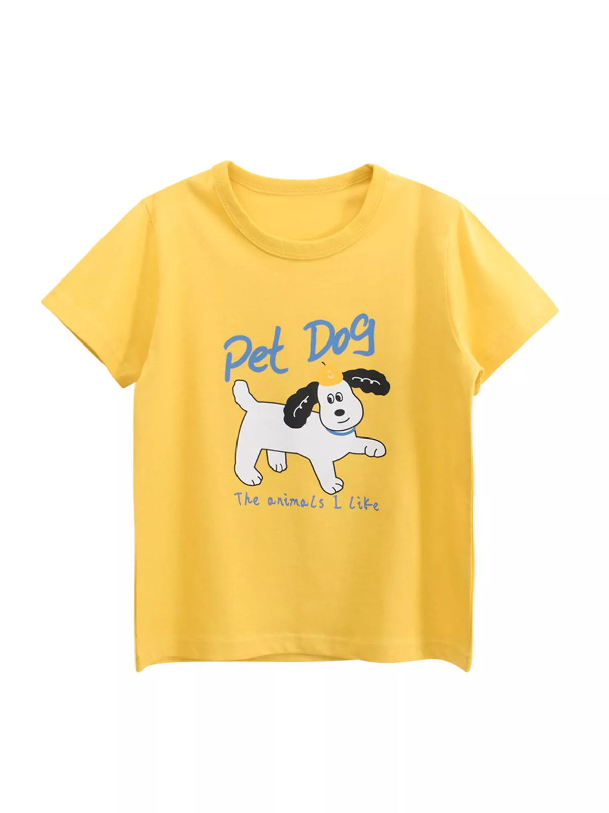 Children's Pet Dog Graphic Short Sleeve T-Shirt - Lilixa.store