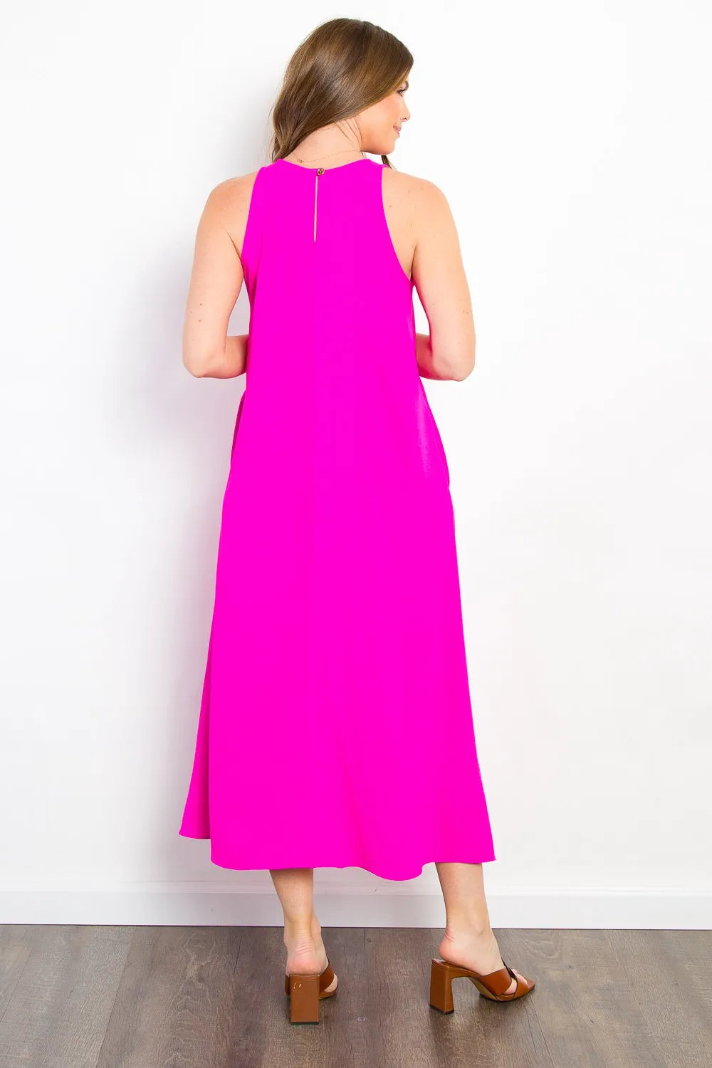 Be Stage Midi Tank Dress with Pockets - Lilixa.store