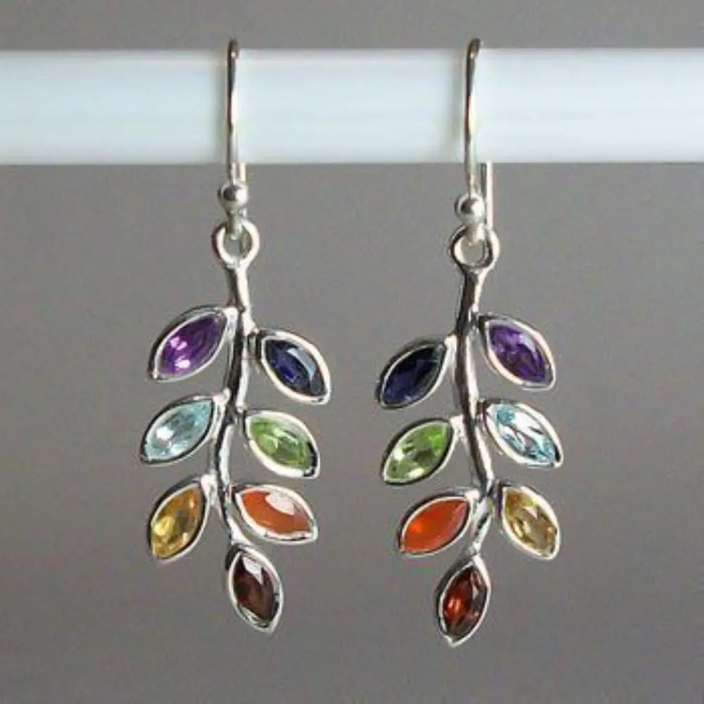 Leaf Shape Alloy Earrings - Lilixa.store