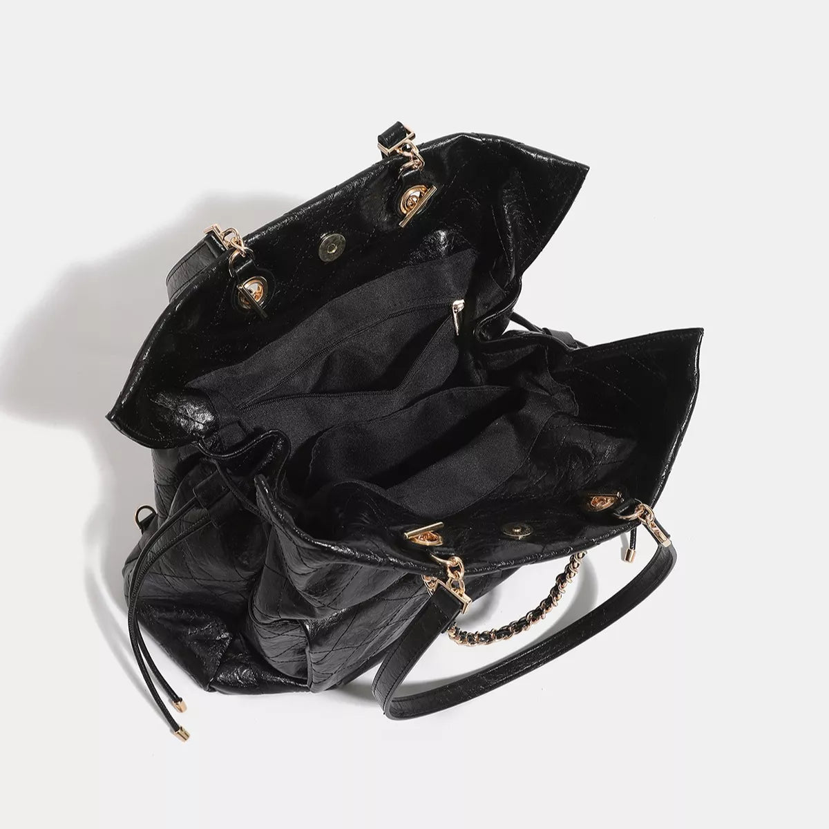 Convertible Drawstring Backpack Bag