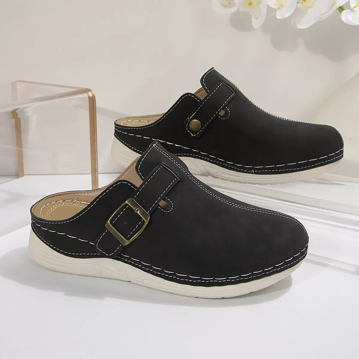 Buckle Accent Slip-Ons, view 5