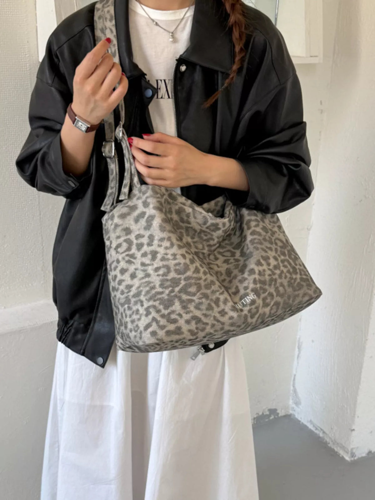 Leopard Print Shoulder Bag - Lilixa.store