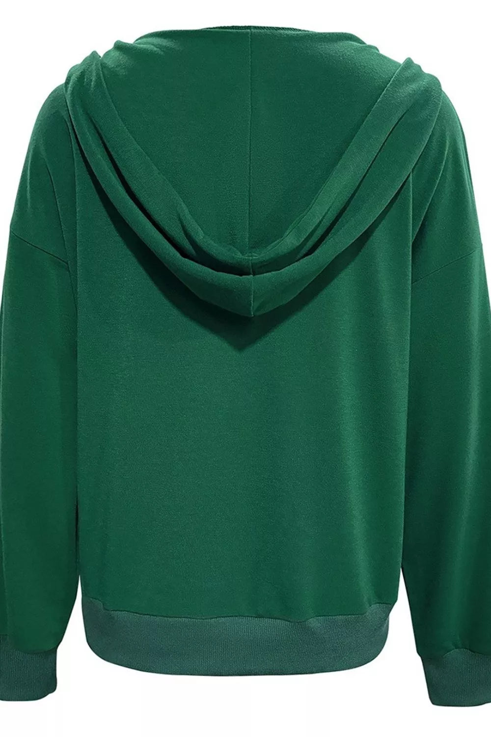 Half Snap Kangaroo Pocket Hoodie