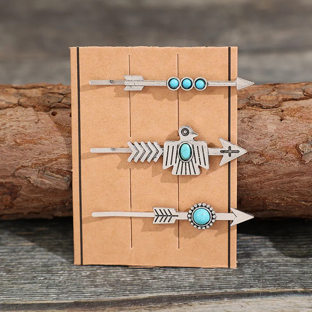 3 PCS/Set Artificial Turquoise Hair Pins - Lilixa.store