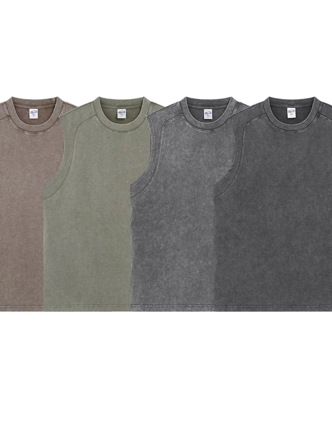 Men's Round Neck Solid Color Tank - Lilixa.store
