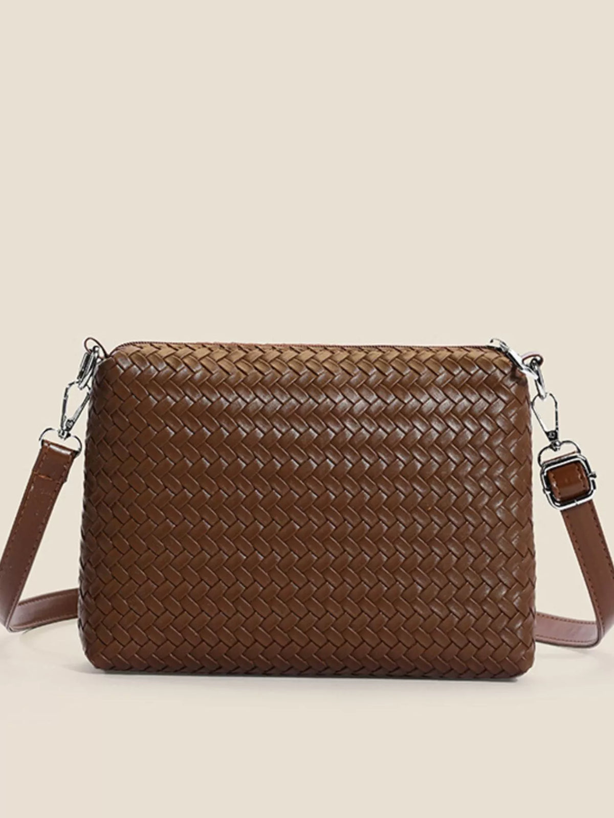 Woven Texture Shoulder Bag and Wristlet Set - Lilixa.store