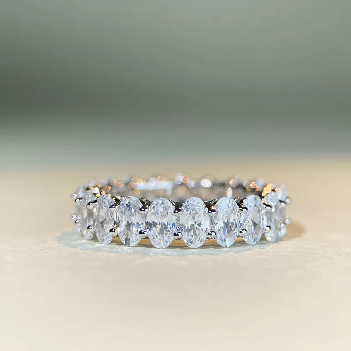 925 Sterling Silver Zircon Ring