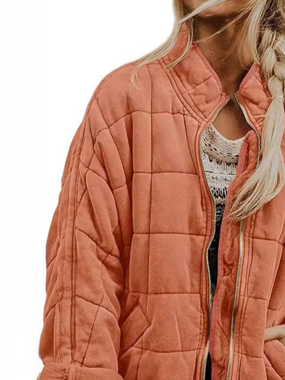 Quilted Zip Up Outerwear, view 21