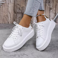 Round Toe Platform Sneakers - Lilixa.store