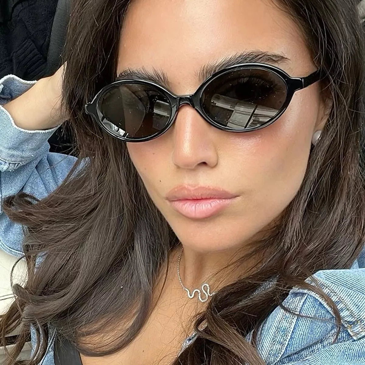 Oval Frame Tinted Lenses Sunglasses - Lilixa.store