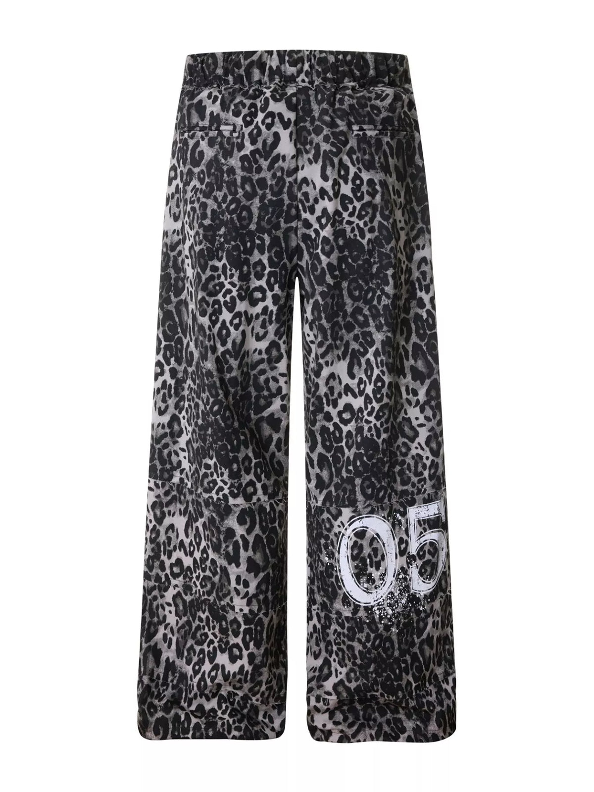 Men's Leopard Print Wide-Leg Pants in Leopard Color, view 3