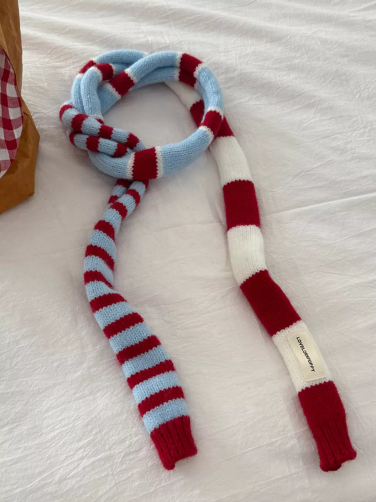 Striped Knitted Warm Scarf - Lilixa.store