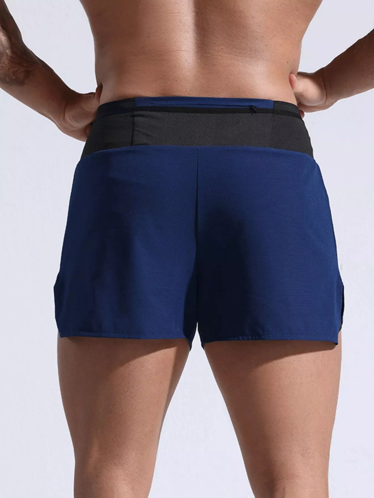 Men's Full Size Contrast Active Shorts Plus Size, view 7