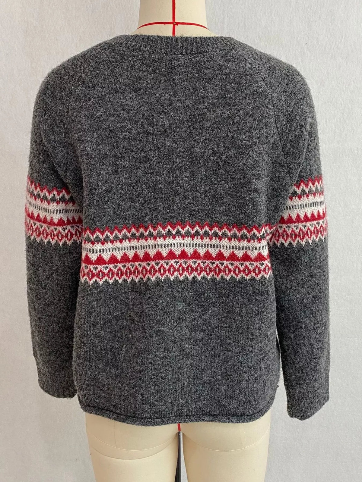 Geometric Button Down Knit Cardigan, view 21
