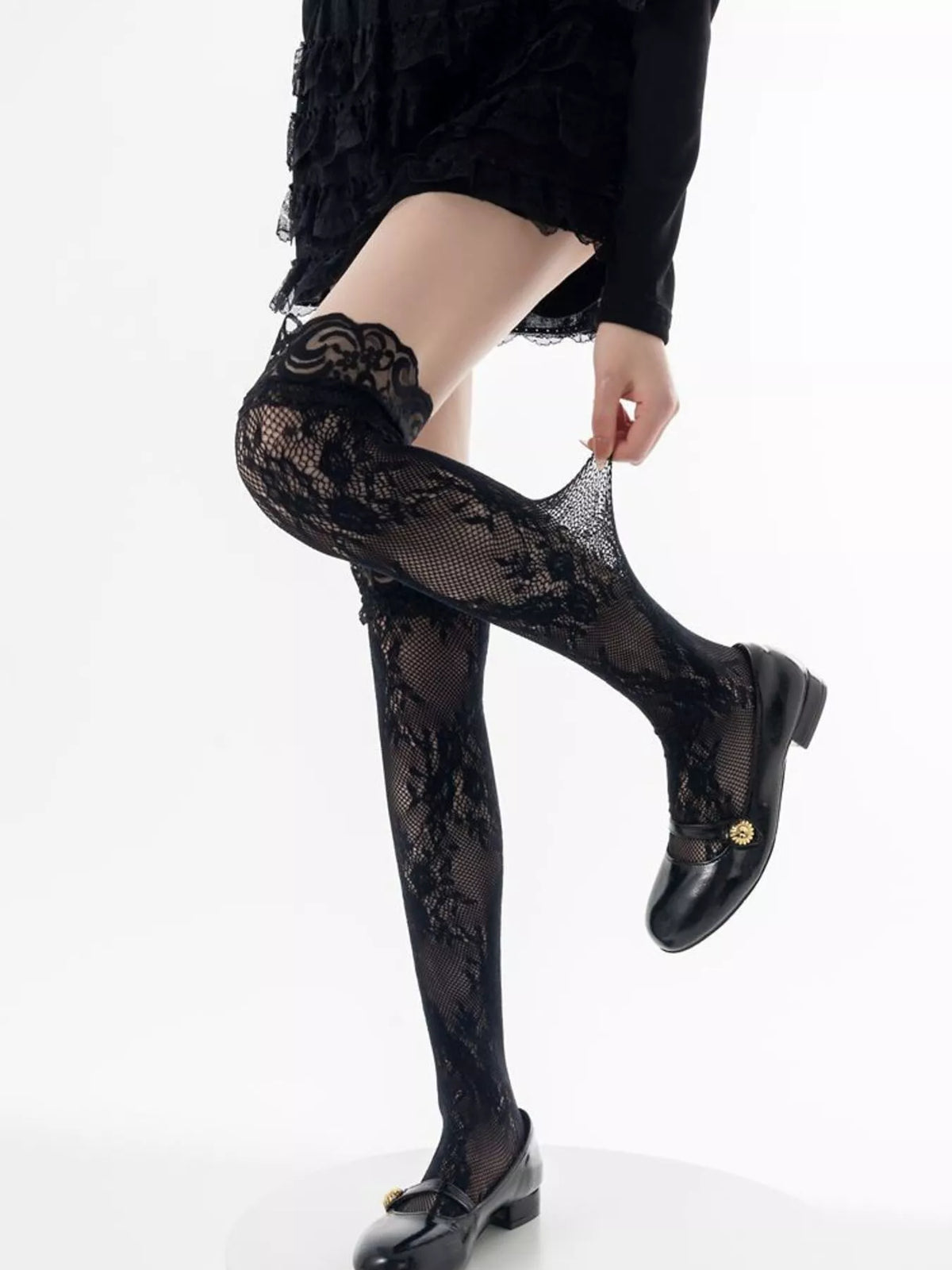 Lace Thigh-High Stockings - Lilixa.store