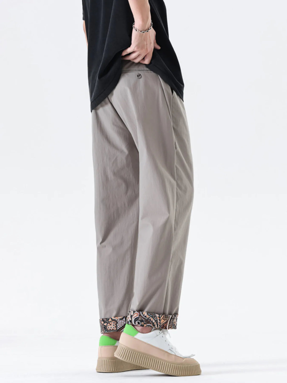 Men's Full Size Wide Leg Pants Plus Size, view 3