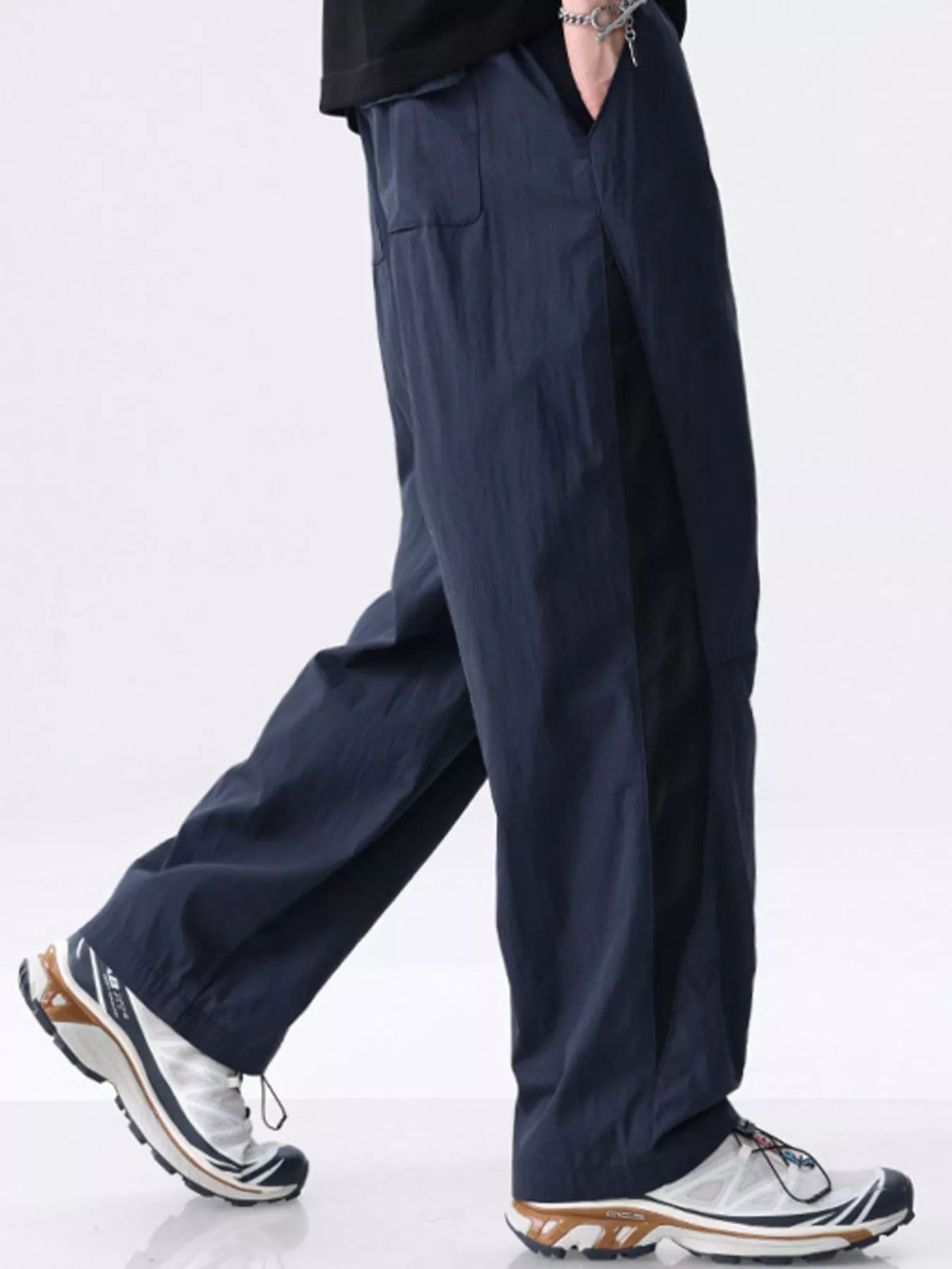Men's Plus Size Wide Leg Pants, view 8