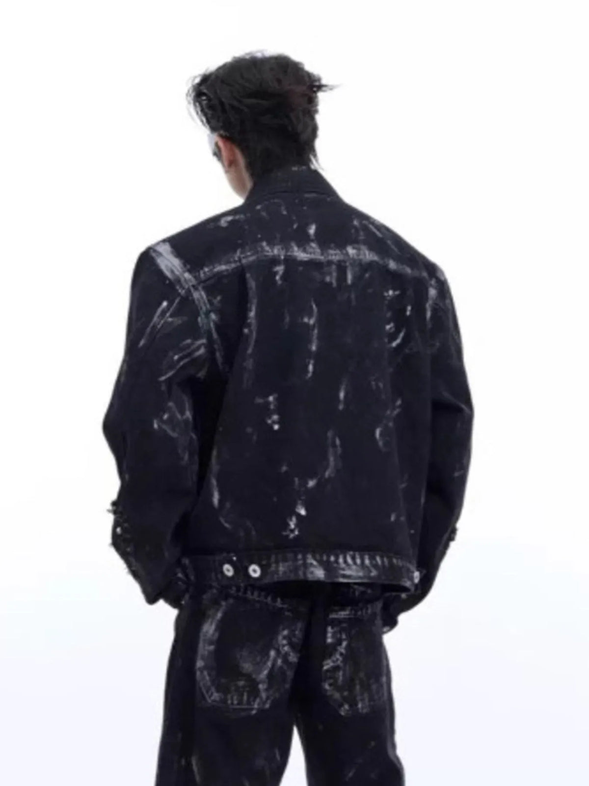 Men's Plus Size Button Up Long Sleeve Denim Jacket - Lilixa.store