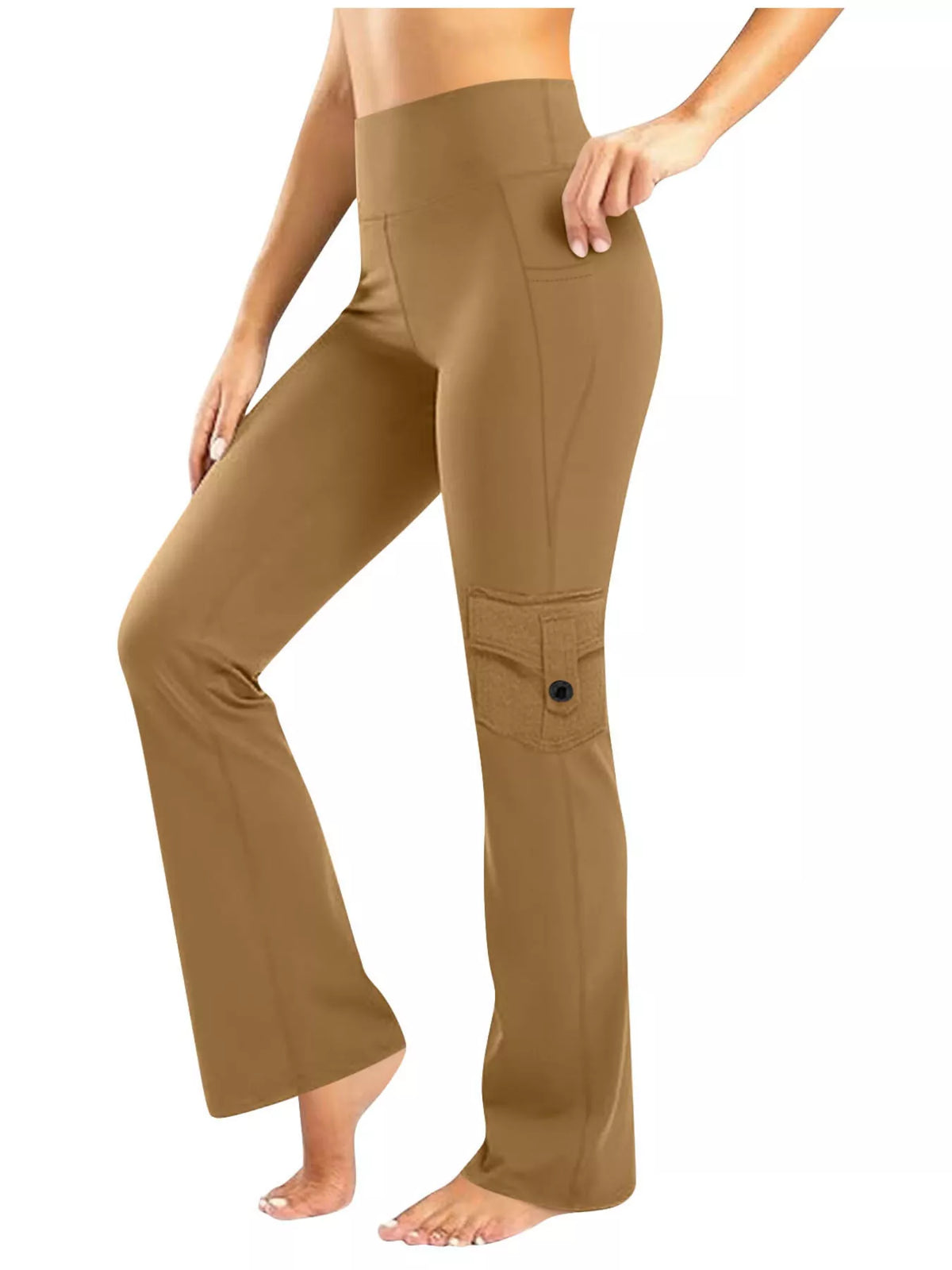 High-Waisted Yoga Pants with Pockets - Lilixa.store