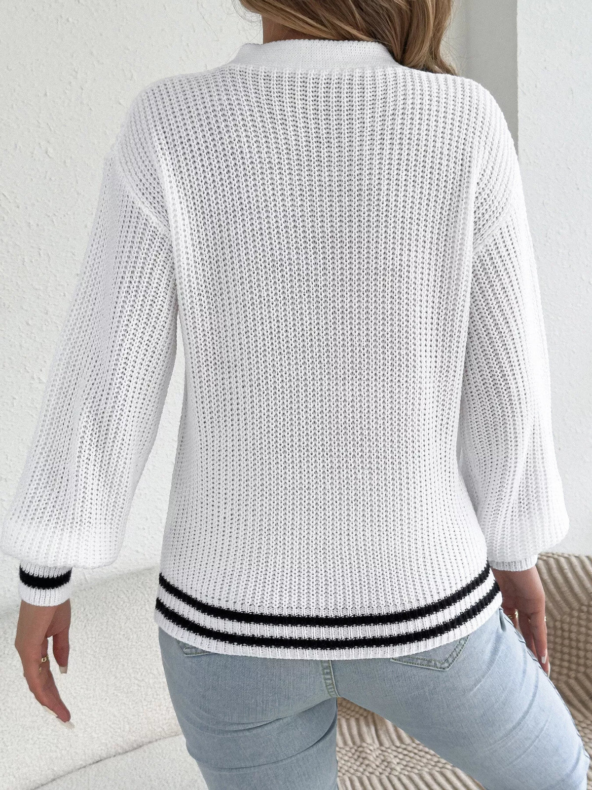 Cutout Cable Knit Sweater