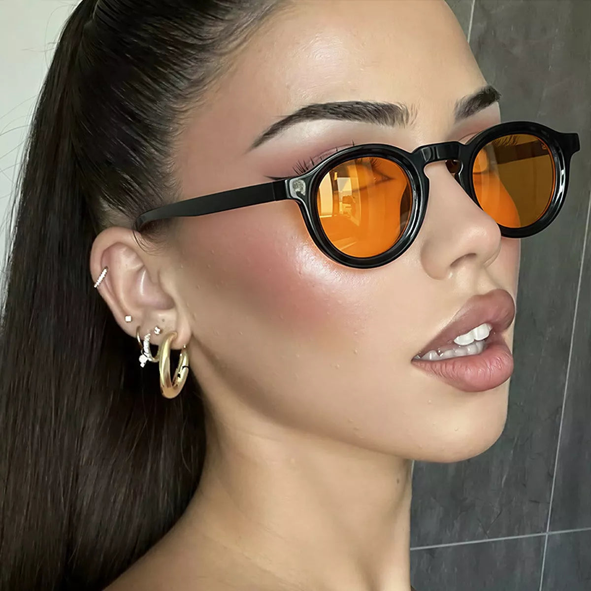 UV Protection Round Frame Sunglasses - Lilixa.store