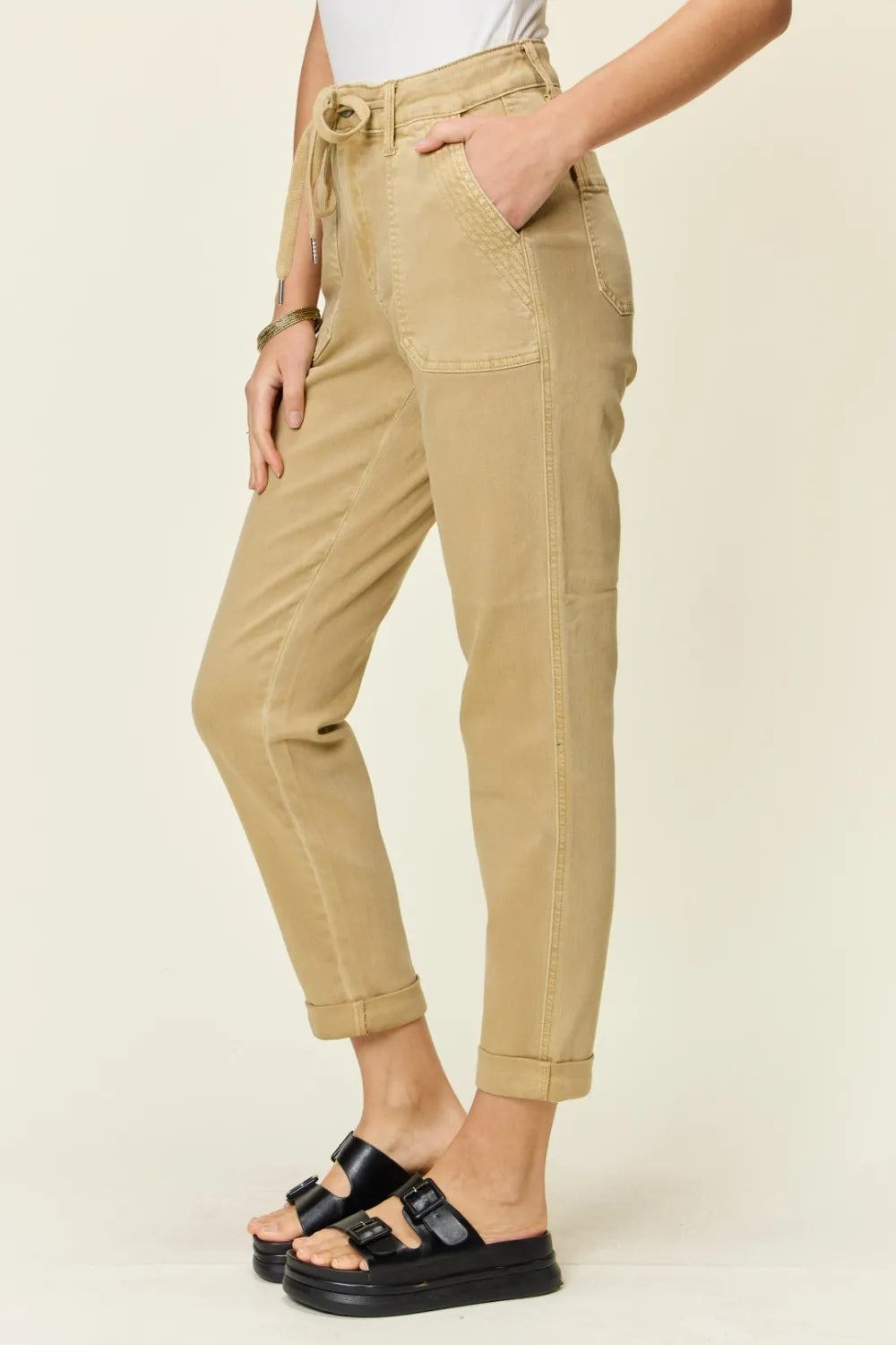 Judy Blue Full Size High Waist Jogger Jeans Plus Size - Lilixa.store