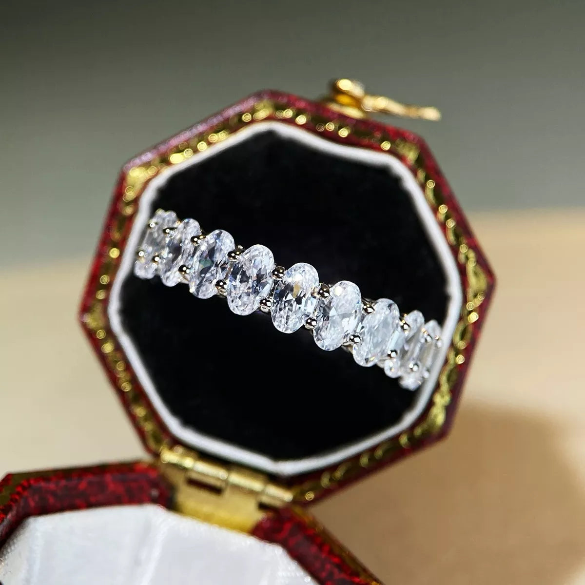 925 Sterling Silver Zircon Ring