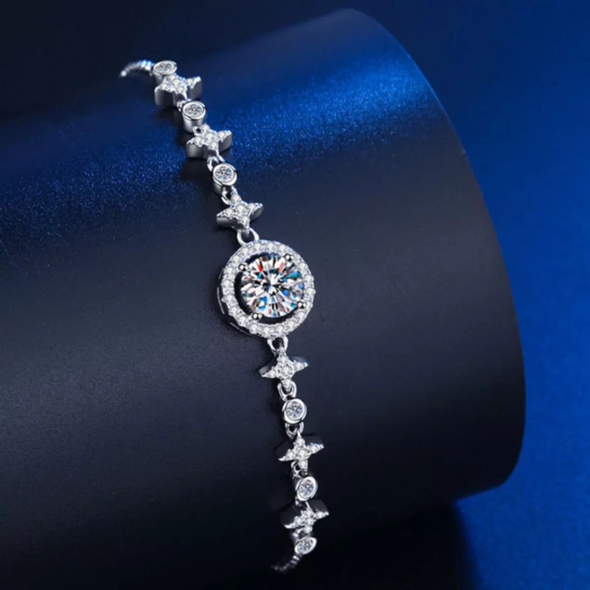 1 Carat Moissanite 925 Sterling Silver Bracelet - Lilixa.store