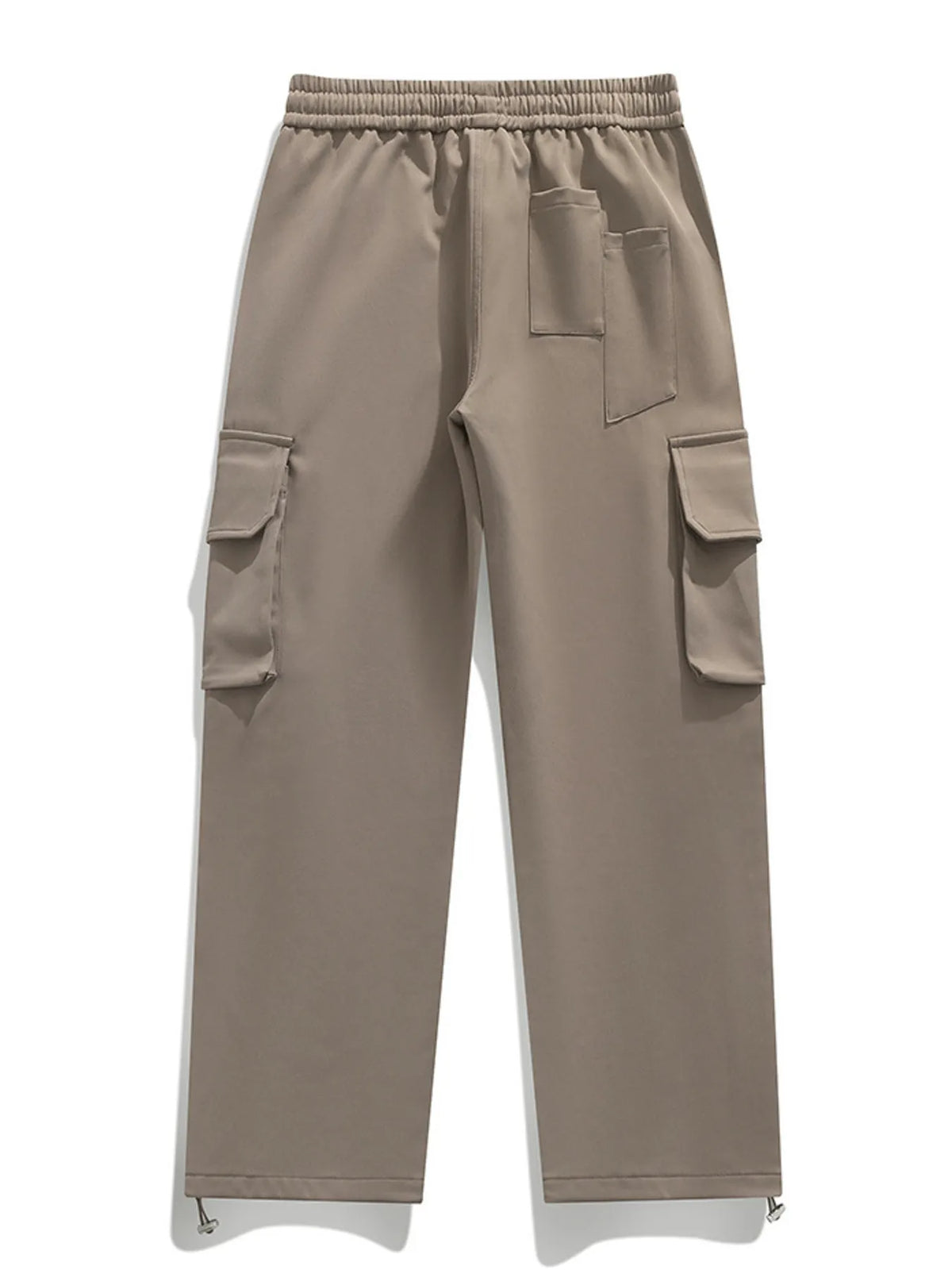 Men's Plus Size Loose Fit Cargo Pants with Drawstring, view 7