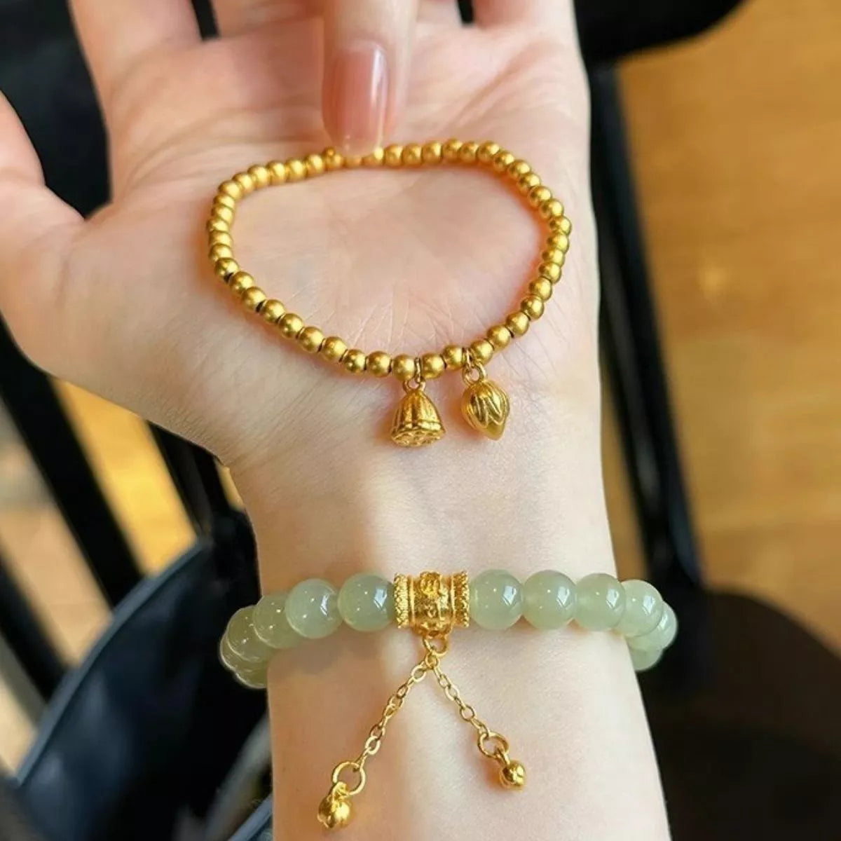 18K Gold-Plated Bead Bracelet - Lilixa.store