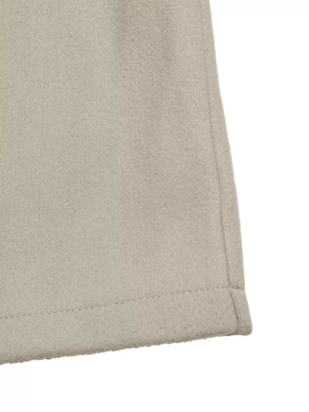 Double-Breasted Wool Blend Outerwear in Gray, view 9