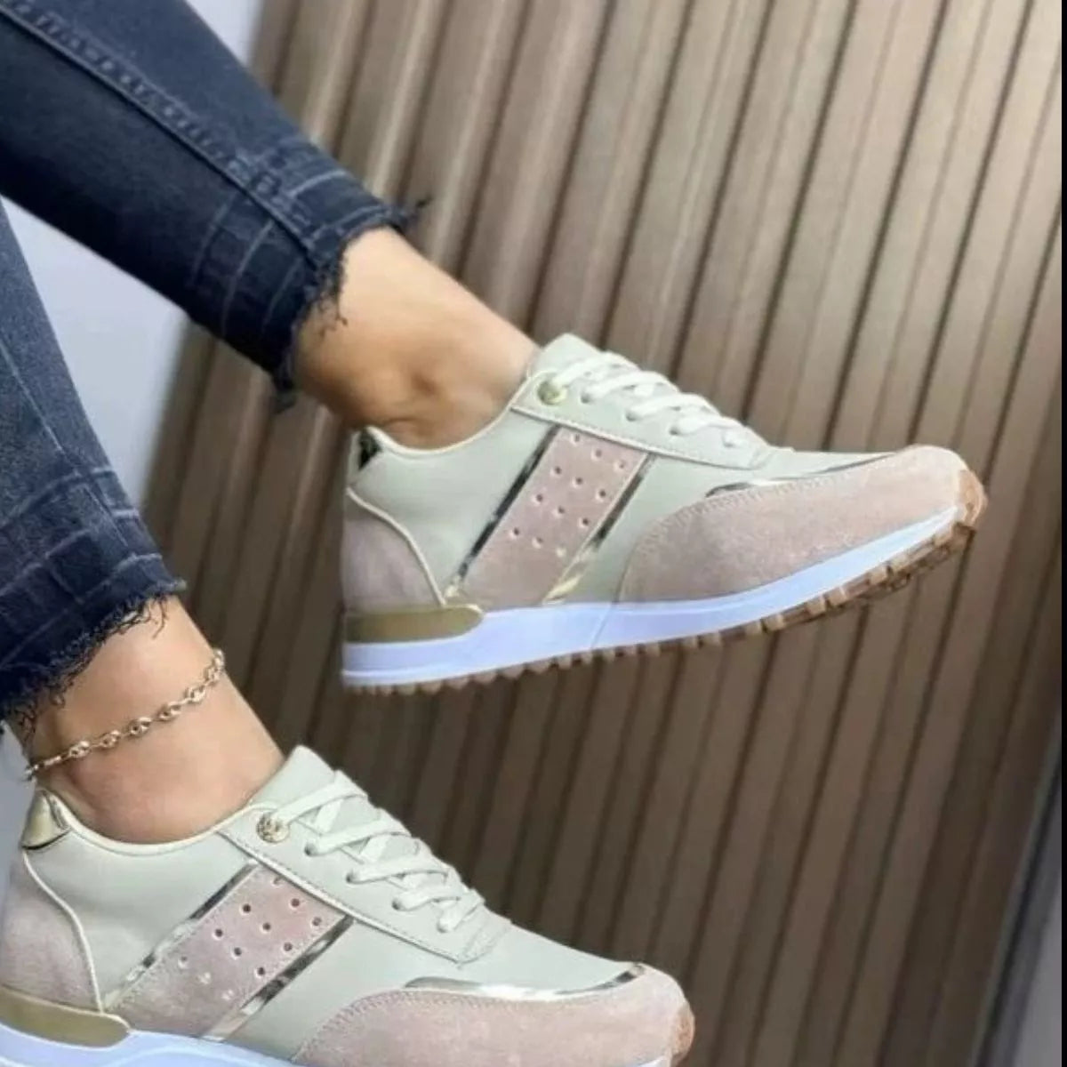 Round Toe Lace Up Athletic - Lilixa.store
